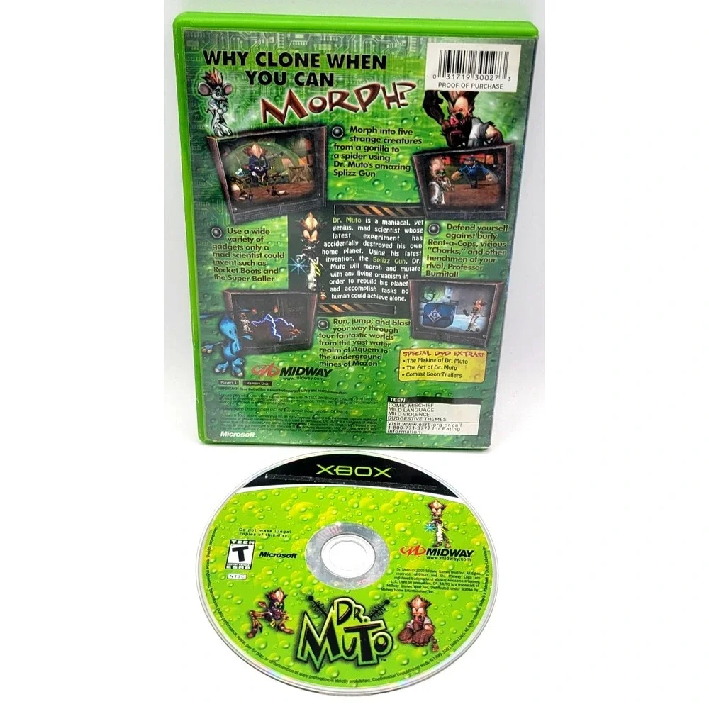 Dr. Muto (Microsoft‎ Xbox, 2002) GAME & CASE